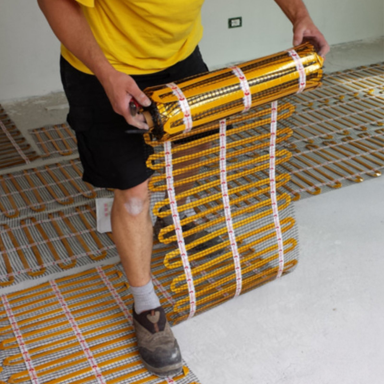 Thin-bed heating mats quick and easy to install