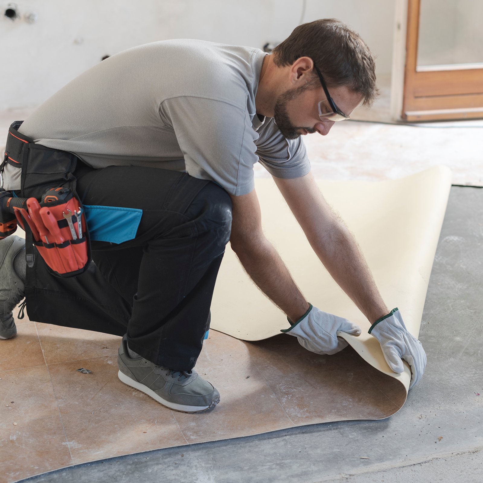PVC und Linoleum eignen sich optimal für Feuchträume - besonders in gewerblichen Objekten
