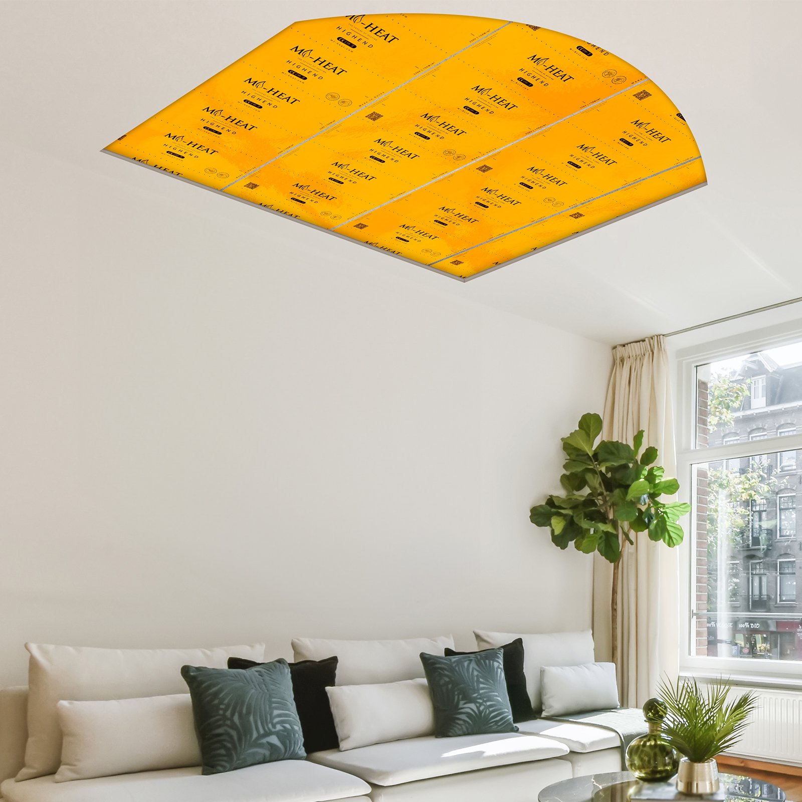 Ceiling heaters provide a comfortable warmth and a pleasant indoor climate