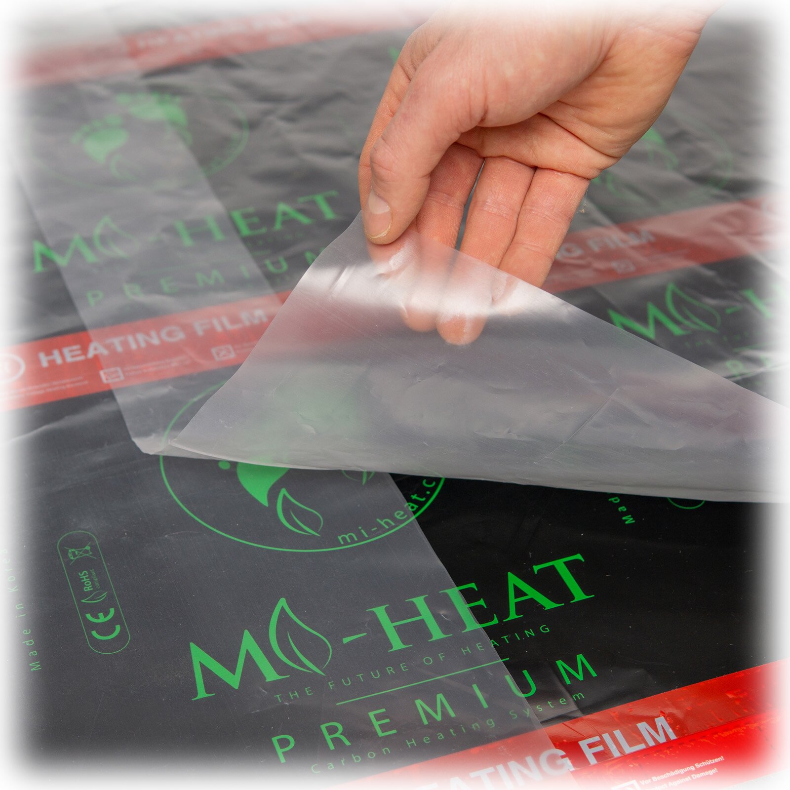 A PE film (AquaStop film) serves as an additional protective layer