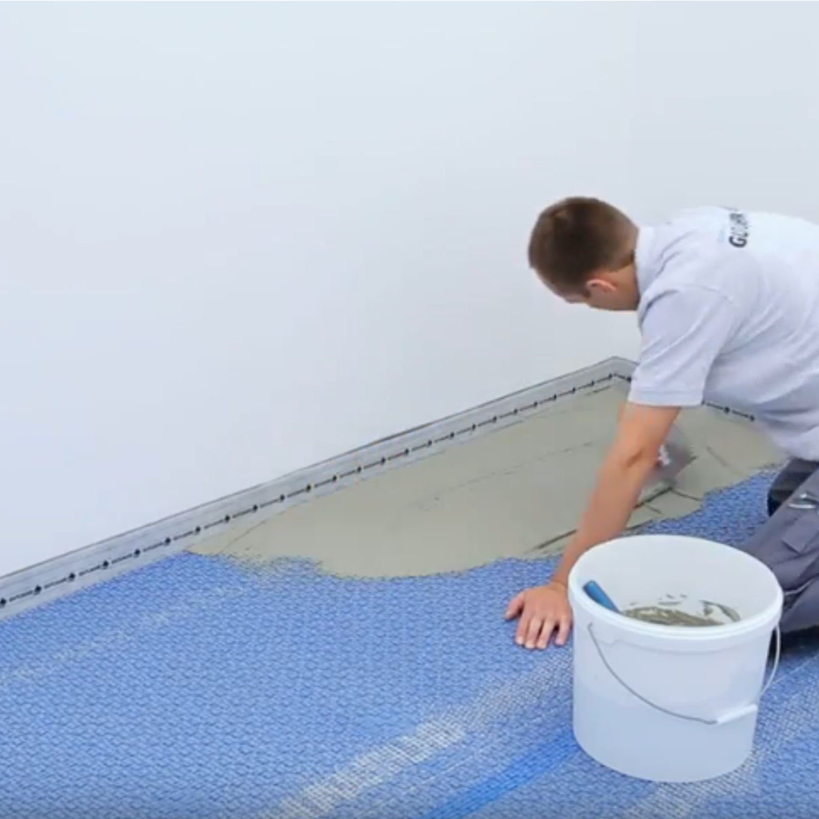 Verarbeitung der Flexbone E2 Entkopplungsmatte