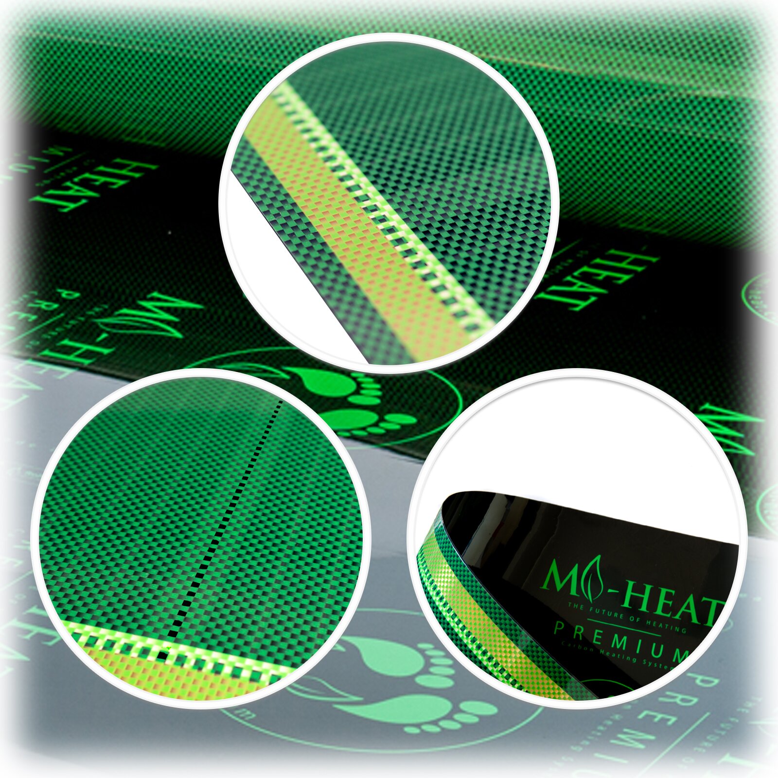 Mi-Heat heating film in detail view