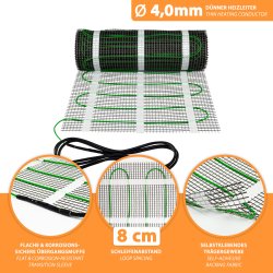 Mi-Heat® heating mat silver 100W/m²