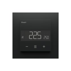 Heatit Z-TRM6 Z-Wave Thermostat schwarz matt