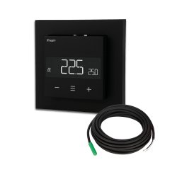 Heatit Z-TRM6 Z-Wave Thermostat schwarz matt