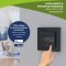 Heatit Z-TRM6 Z-Wave Thermostat schwarz matt
