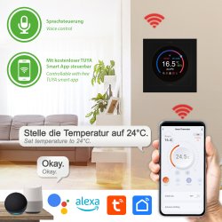 TH11 WiFi Thermostat mit Leistungsmessung, schwarz