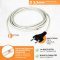 Flexibles Silikon Heizkabel 40W/m 3,0m