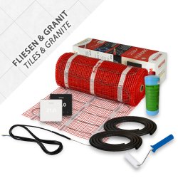 Complete set 200W/m²Warmup StickyMat for tile,...