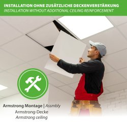 IWH-300 RD Infrarotheizung für 625x625 mm Kassettendecken 300 Watt