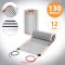 12V Heizfolie 130W/m² 40cm breit konfektioniert 2,5 Meter