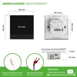 TH215 WiFi Thermostat mit Heiz-/Kühlfunktion