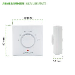 Salus wireless room thermostat set with ERT20TXB analogue thermostat