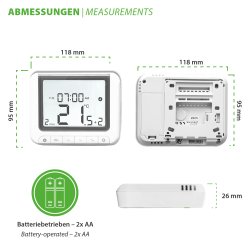 Salus Funk-Raumthermostat Set WBRT520TX digital Thermostat