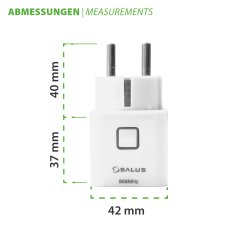 Salus Funk-Raumthermostat Set Digital Thermostat WBRT520TX + Funk-Steckdosen Empfänger SPE868