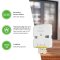 Salus Funk-Raumthermostat Set Digital Thermostat WBRT520TX + Funk-Aufputz Empfänger SSR868