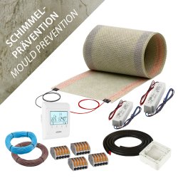 Komplett-Set 130W/m² Heizfolie Perforiert...