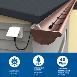 Antifreeze heating cable self-regulating 40W/m - by the metre