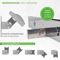 Wall bracket for Mi-Heat PRO / STR infrared dark heater, 2 pcs.