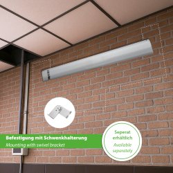 Mi-Heat Infrarot Dunkelstrahler PRO 1000–3000W im Edelstahlgehäuse