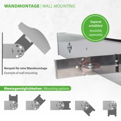 Mi-Heat Infrarot Dunkelstrahler PRO 1000–3000W im Edelstahlgehäuse