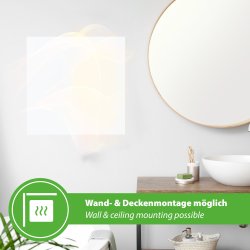 SWPO-450 Infrarotheizung 450 Watt für 600x600mm Rasterdecken