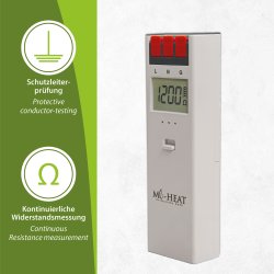 Kabeltester KT-2 mit LC-Display für Heizkabel, Heizmatten und Heizfolien