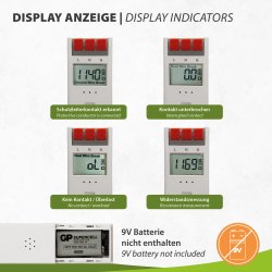 Kabeltester KT-2 mit LC-Display für Heizkabel, Heizmatten und Heizfolien