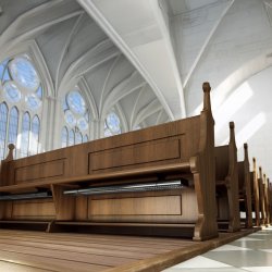 Ecosun CH Infrarot-Kirchenbankheizungen 260-600W