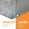 Carbon Feet 55x50cm PVC Infrarot Heizmatte 70Watt bis 55°C mit stecker schnelle erwärmung timer funktion