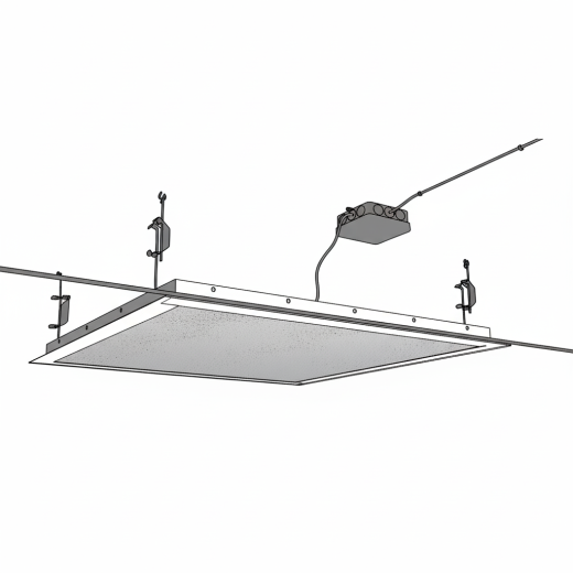 Infrarotheizung Einbaurahmen für Trockenbaudecken