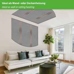 42V heating film 90cm wide 180W/m² without perforation