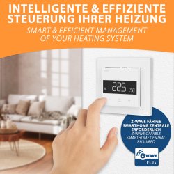 Heatit Z-TRM6 Z-Wave Thermostat weiß RAL 9010