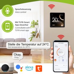 Heatcom HC110 WiFi Thermostat anthrazit RAL 7021