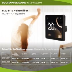Heatcom HC110 WiFi Thermostat anthrazit RAL 7021
