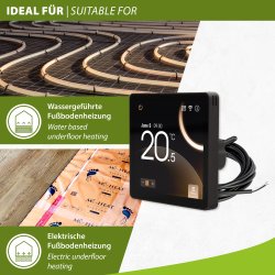 Heatcom HC110 WiFi Thermostat anthrazit RAL 7021
