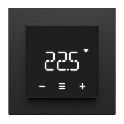 Heatit Z-TRM7 Z-Wave Thermostat schwarz matt