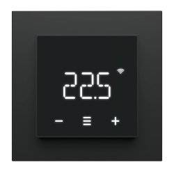 Heatit Z-TRM7 Z-Wave Thermostat schwarz matt