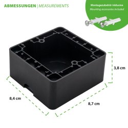 Mi-Heat M3 12V AC/DC Schwarz Lieferumfang Thermostat Schrauben Bodensensor Bedienungsanleitung