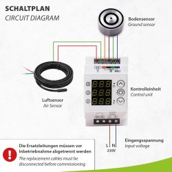 MI-MC WiFi Steuerung für Freiflächenheizung mit Bodensensor