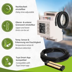 MI-MC WiFi controller with MI-RS gutter sensor for gutter...