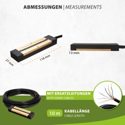 MI-MC WiFi Steuerung mit MI-RS Dachrinnensensor für Dachrinnenheizung