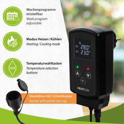 Heatcom Outdoor Thermostat HC 200 UNI