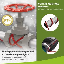 HTS EX self-regulating heating cable, 45 W/m, ATEX – sold by the metre