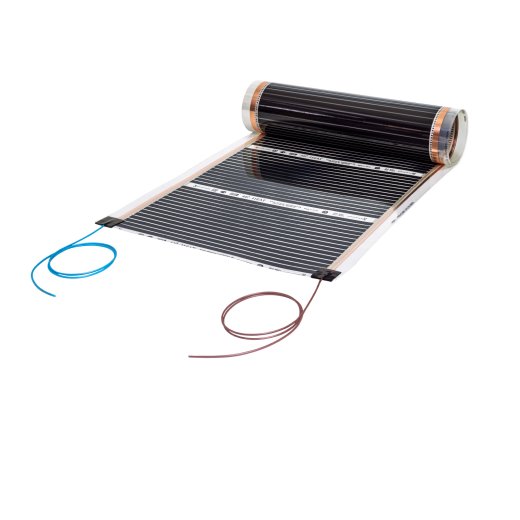 Comfort Heizfolie 220Watt/m² 50cm breit konfektioniert 4,0m = 2,00m²