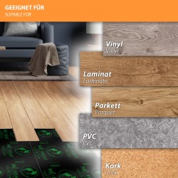 Premium Heizfolie 80Watt/m² 50cm breit Rollenware 30m = 15,0m²