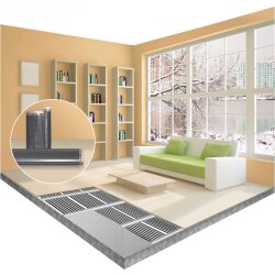 Comfort heating film 80Watt/m² 100cm wide kit 10m = 10m²