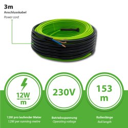 Twin Heating Cable 153,0 Meter