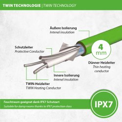Twin Heating Cable 153,0 Meter