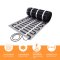 17/5 Black heating mat 150Watt/m² 1-14m², twin-technolohie, glass fiber fabric, 150W/m², width 50cm, 4,0m²
